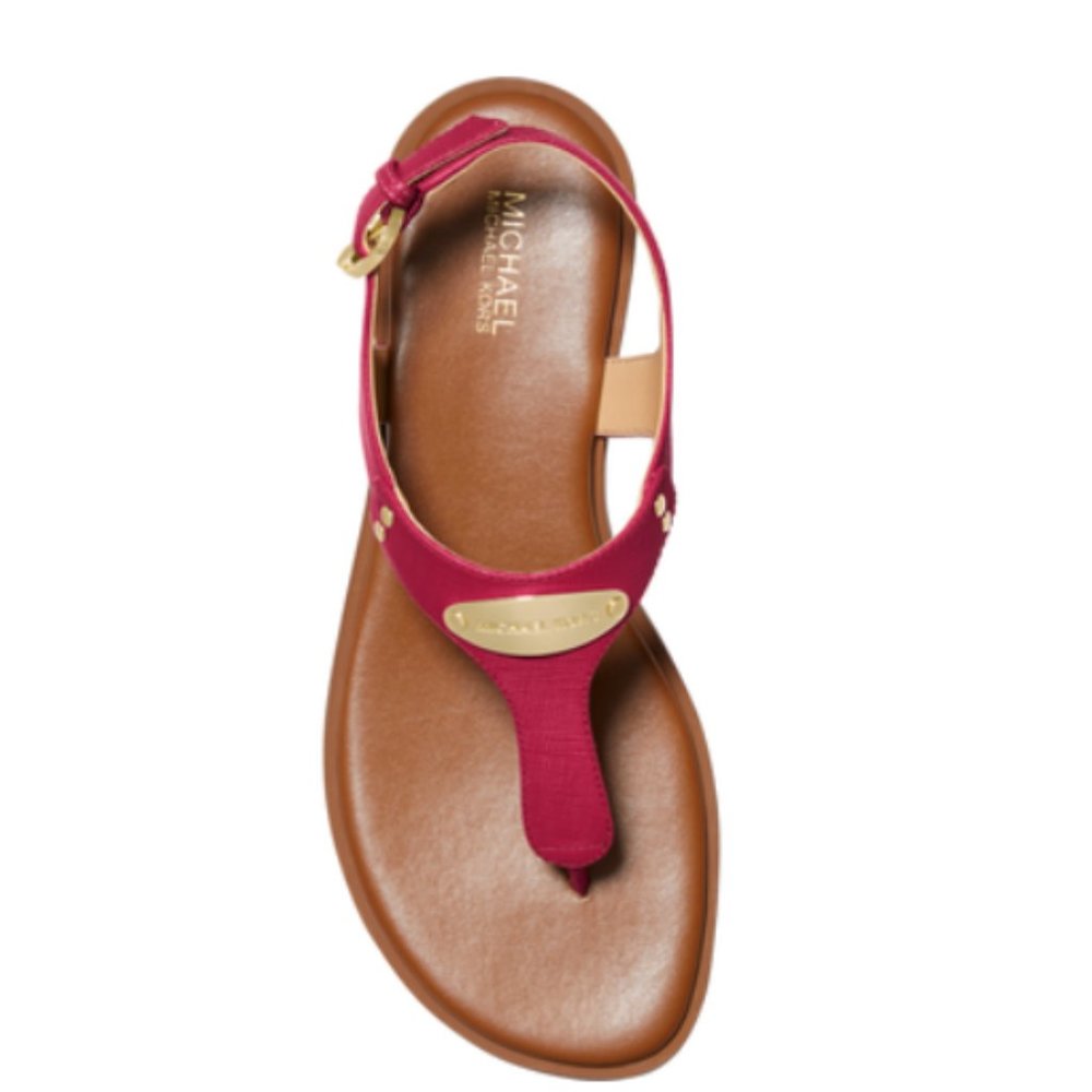 New Michael Kors Women's MK Plate Thong Sandals